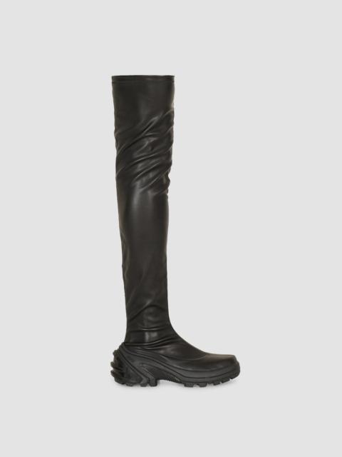 1017 ALYX 9SM STRETCH LEATHER HIGH BOOT WITH VIBRAM SOLE