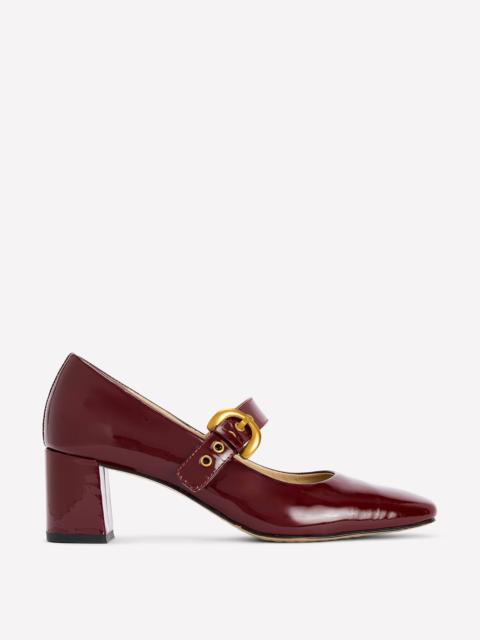 BODEN Heeled Buckle Mary Janes-Oxblood