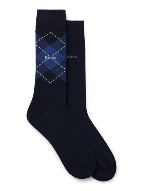 BOSS TWO-PACK OF REGULAR-LENGTH SOCKS