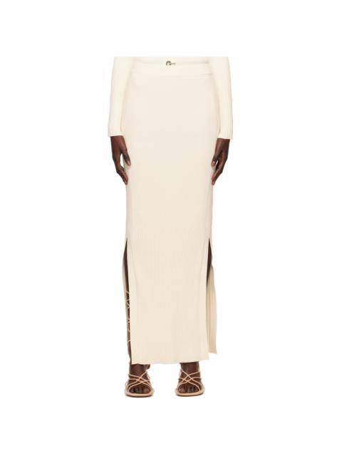 Dion Lee Off-White Gradient Maxi Skirt
