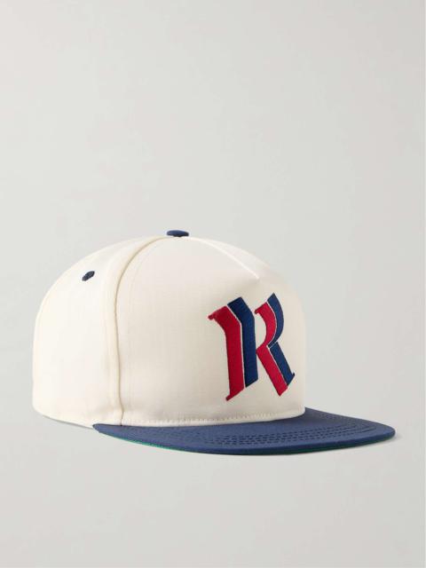 Logo-Embroidered Appliquéd Twill Baseball Cap