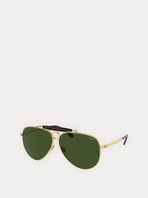 Polo Ralph Lauren Metal Pilot Sunglasses