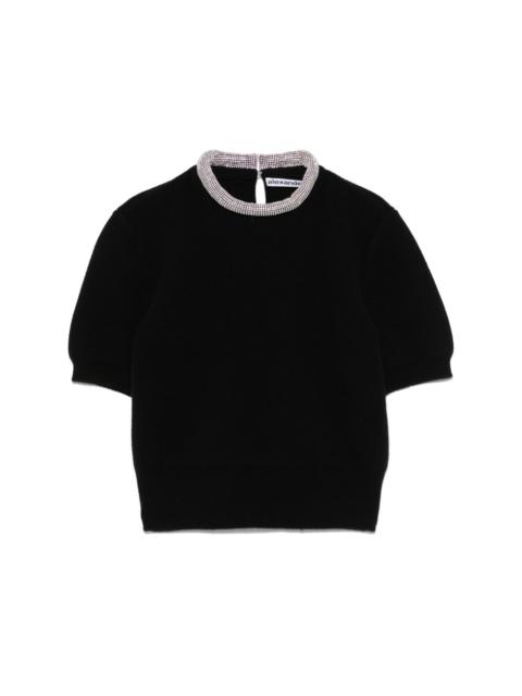 crystal-embellished T-shirt
