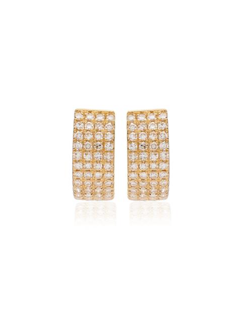 EF Collection 14K Gold Diamond Earrings gold