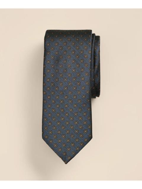 Brooks Brothers Silk Floral Diamond Tie
