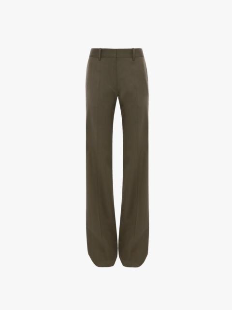 Tailored Straight Leg Trouser In Sage Melange