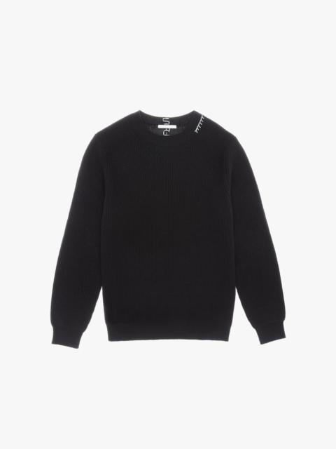 Helmut Lang EMBROIDERED CREWNECK SWEATER