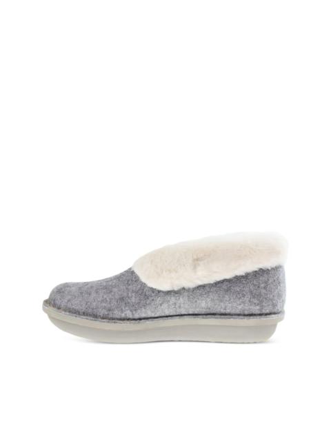 Clarks Originals fur trim step flow low sandals