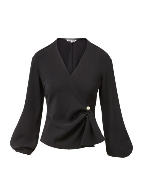 VERONICA BEARD DREW BROOCH BLOUSE