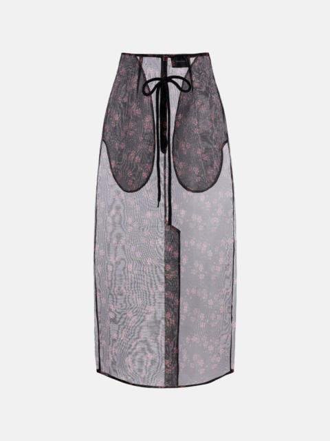 Simone Rocha Floral midi skirt