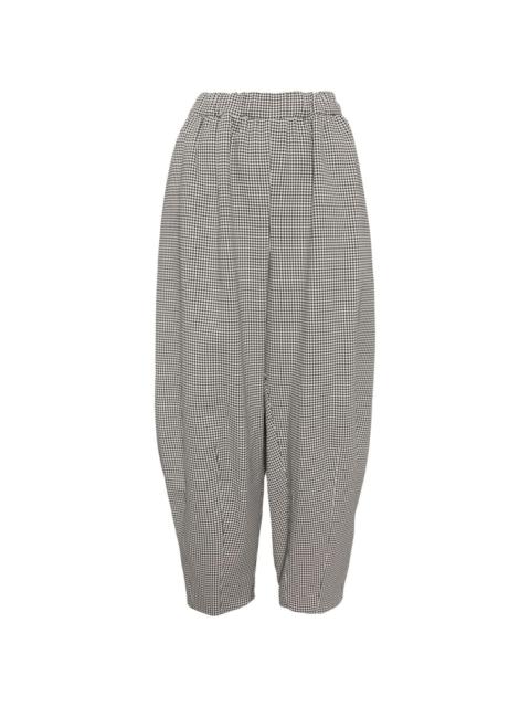 Comme Des Garçons houndstooth tapered trousers