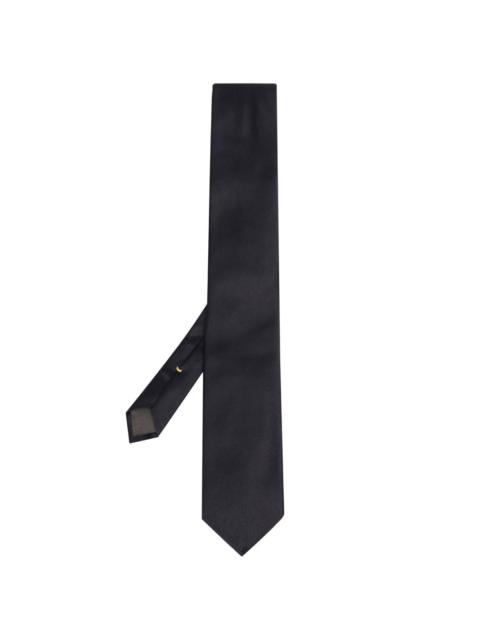 Canali textured silk tie