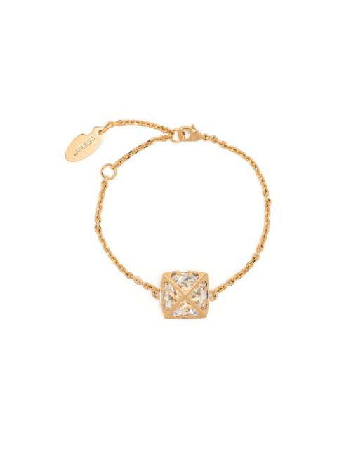 Off-White Arrow crystal-embellished chain bracelet