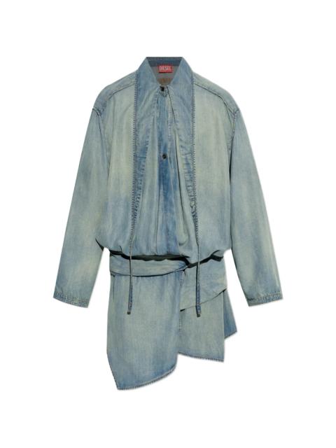 Diesel Diesel Draped Asymmetric Dress