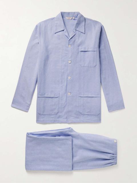 Arran Herringbone Brushed-Cotton Pyjama Set