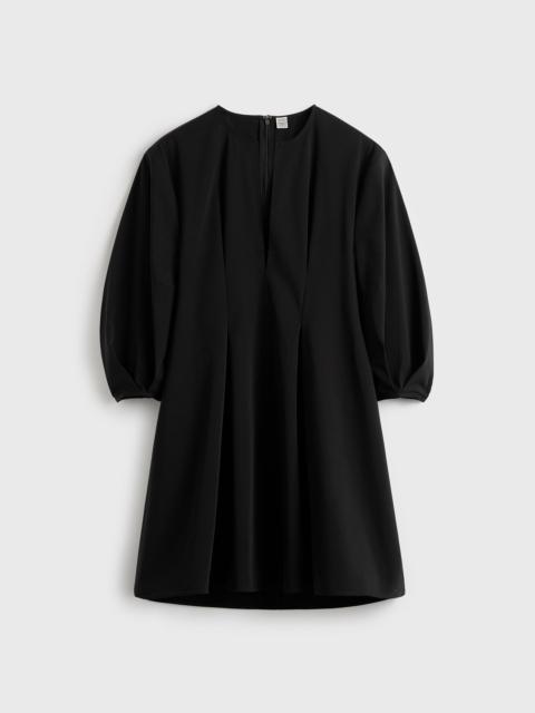 TOTEME Balloon sleeve cotton dress black