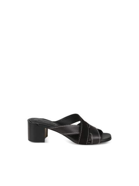 Tod's crossover stitch sandals