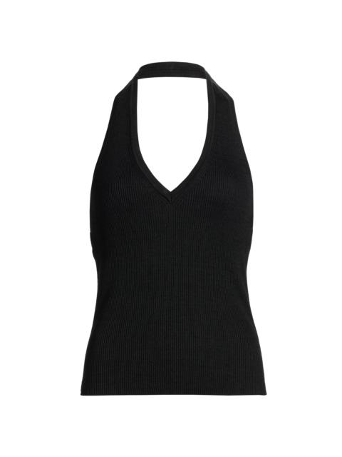 NILI LOTAN Women's Ivey Silk Knit Halter Top - Black