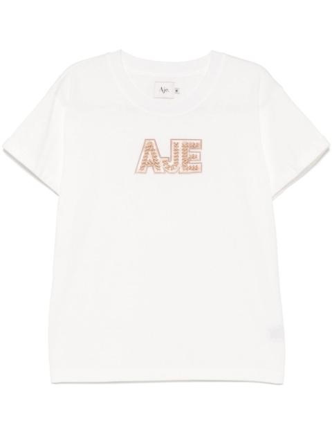 Aje. devotion braided logo T-shirt