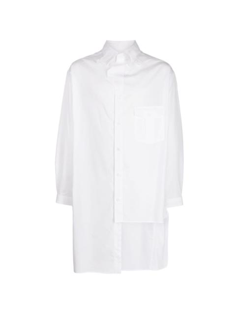 asymmetric cotton shirt