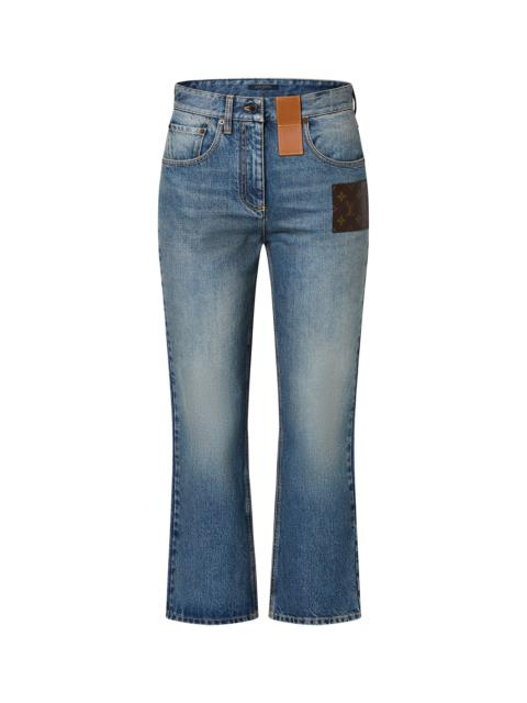 Louis Vuitton Monogram Patch Jeans