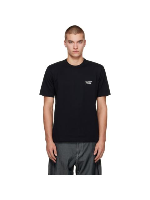 Comme des Garçons Homme Black 'Homme' Chest Logo Cotton T-shirt