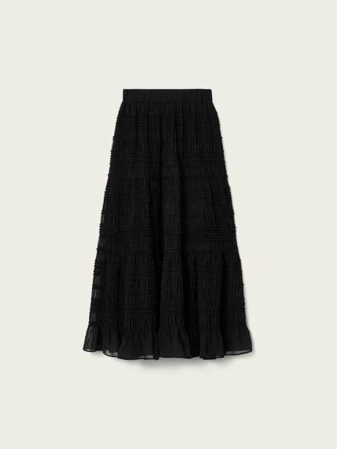 ALLSAINTS LOTUS SHIRRED MAXI SKIRT