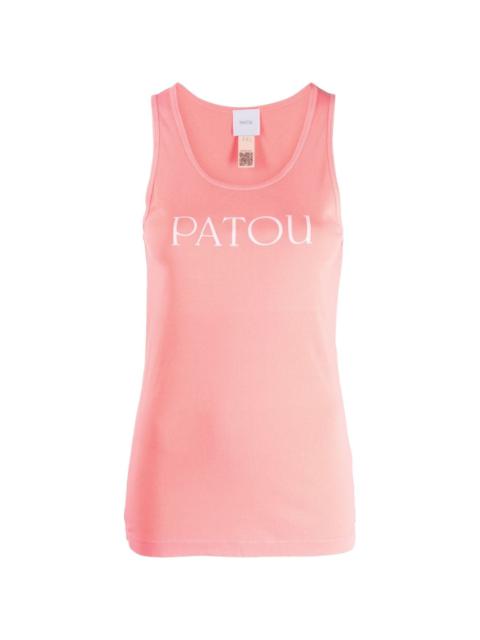 PATOU logo-print cotton vest