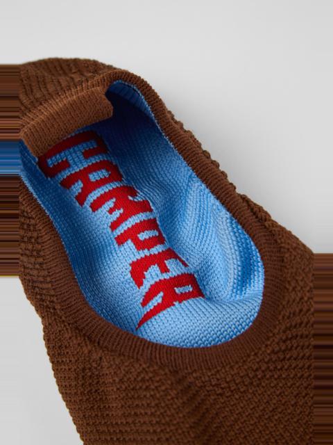 CAMPER Right Niko Uppers Brown and blue uppers (x2) for your right and left shoes.