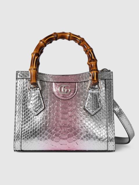 GUCCI Gucci Diana python small tote bag
