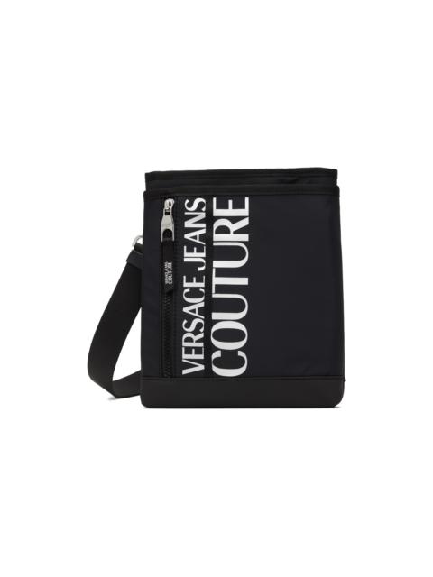 VERSACE JEANS COUTURE 로고 인쇄 crossbody 부대