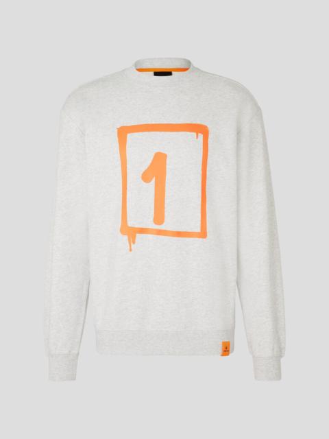 BOGNER Hunt Sweatshirt in Light gray/Orange