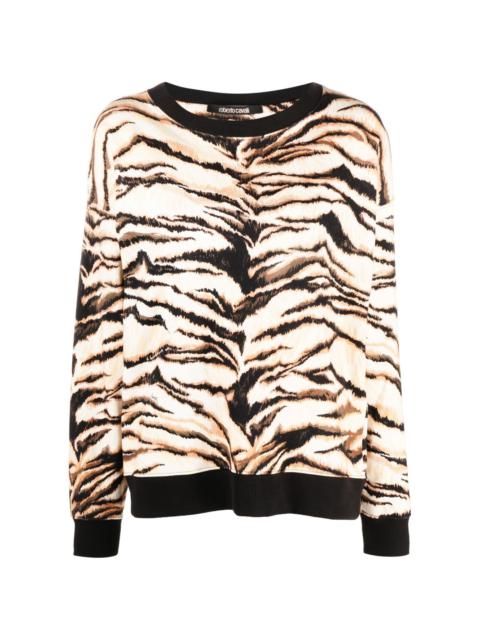 animal-print long-sleeve T-shirt