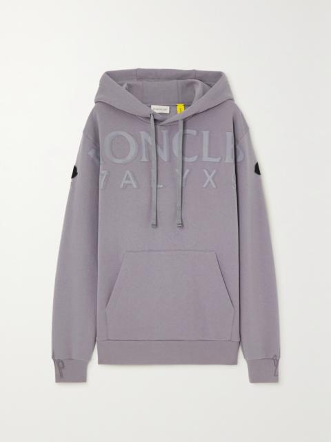 Moncler + 1017 Alyx 9sm Printed Cotton-blend Jersey Hoodie