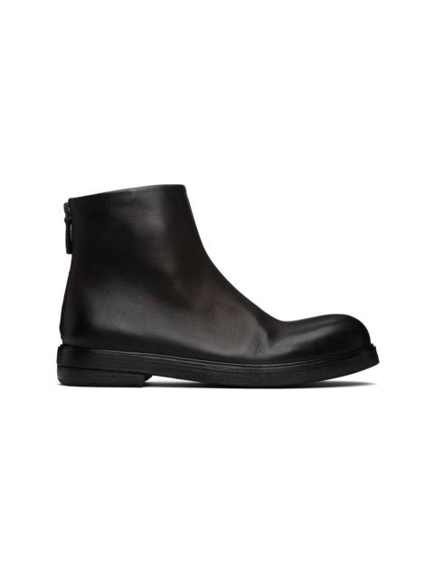 Marsèll Black Zucca Zeppa Ankle Boots