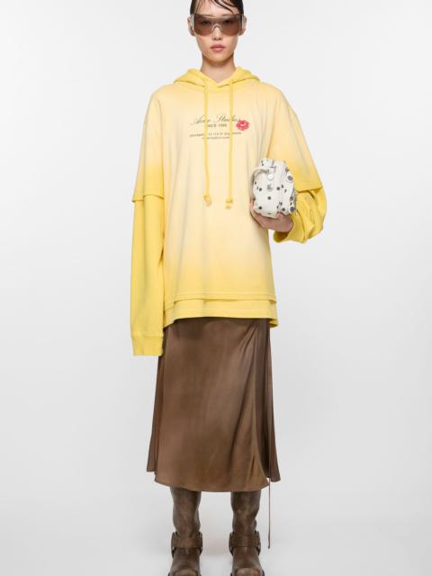 Acne Studios Satin wrap skirt - Golden brown