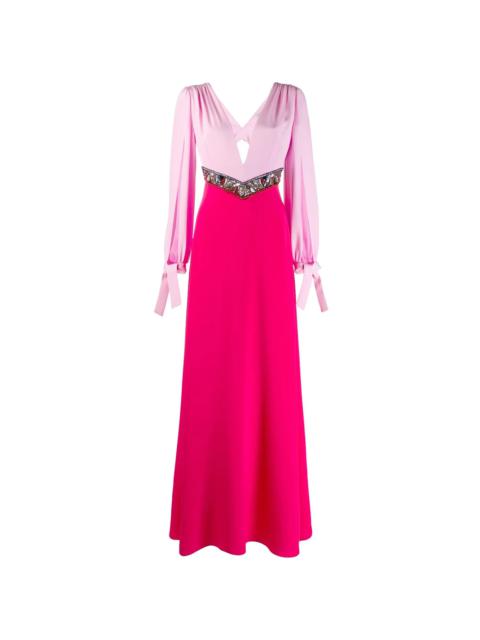 PUCCI sequin embellished 색깔 구획 복장