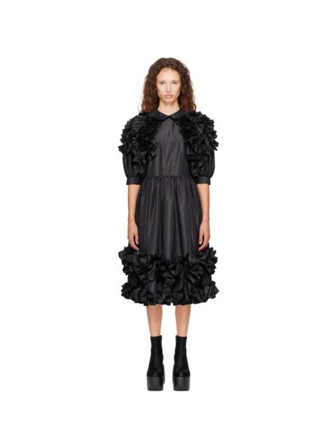 Comme des Garçons Comme des Garçons Black Taffeta Garment Washed Midi Dress