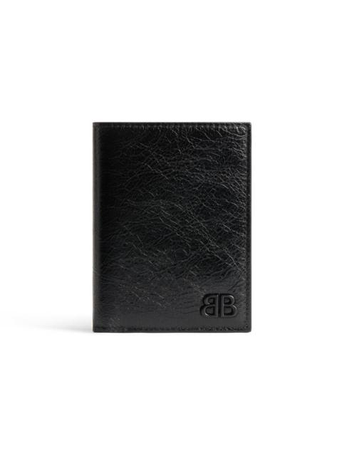 Men's Monaco Vertical Bifold Wallet in Black