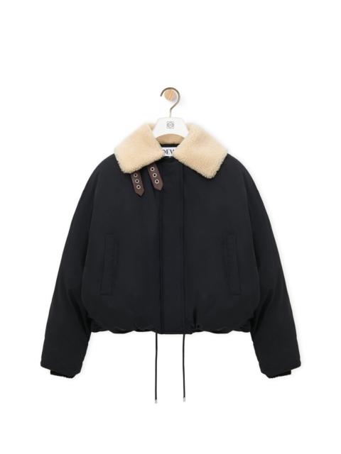 Loewe Puffer jacket in technical cotton blend