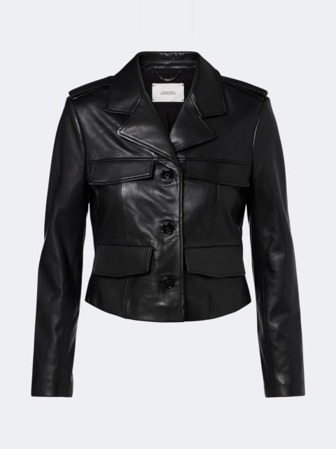 DOROTHEE SCHUMACHER Cropped leather jacket