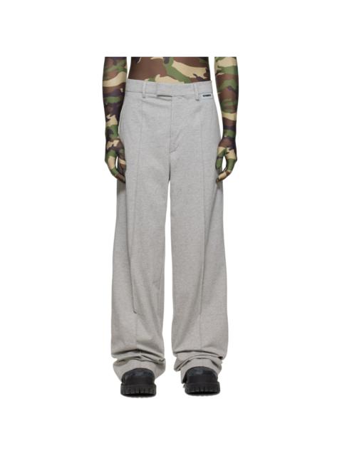 VETEMENTS Gray Wide-Leg Trousers