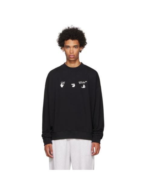Off-White Black Cotton Sweatshirt