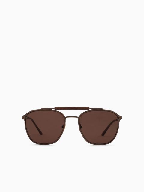 GIORGIO ARMANI Men’s square sunglasses