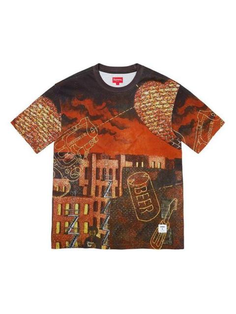 Supreme FW19 Week 12 x Martin Wong Ridge Street SS Top MultIcolor Tee SUP-FW19-1026