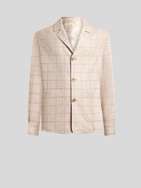 Etro LINEN-BLEND JERSEY SHACKET