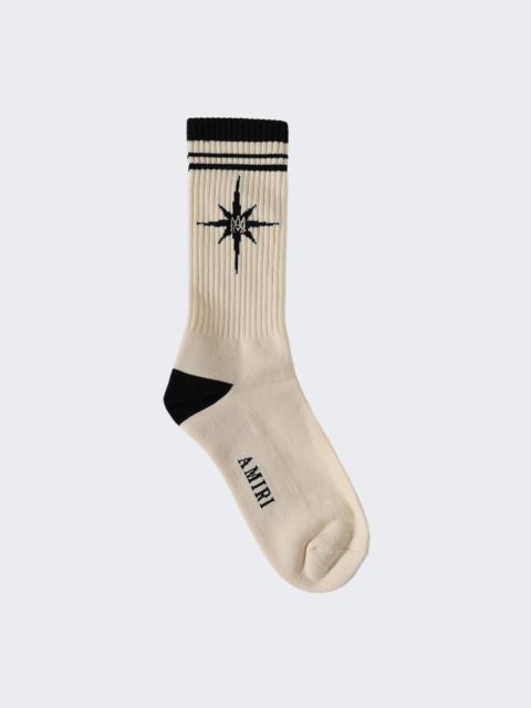AMIRI Starburst Sock Alabaster