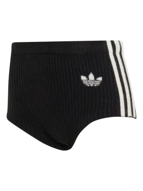 adidas (WMNS) adidas x Jennie Knitted Short Shorts Asia Sizing 'Black' LD8935