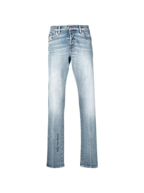 Diesel straight-leg light wash jeans