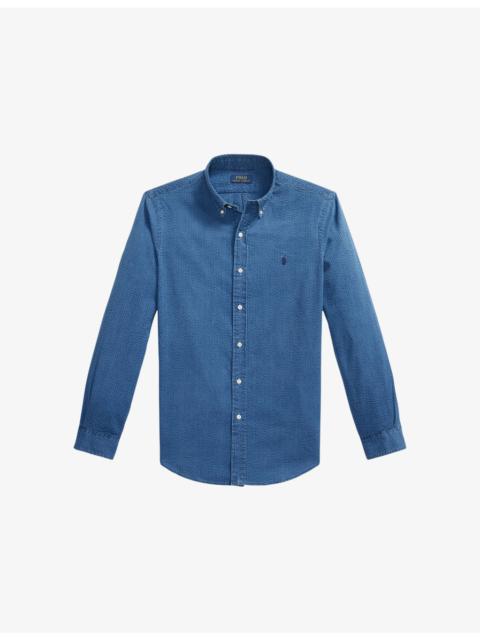 Polo Ralph Lauren Logo-Embroidered Custom-Fit Cotton-Seersucker Shirt